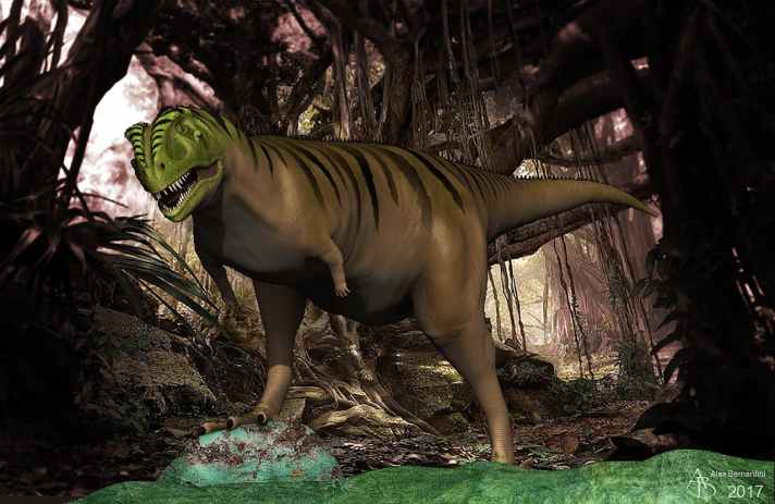 Arcovenator - Reconstitution par le paléoartiste Alex Bernardini